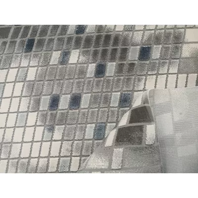 Moderner Stückteppich 200x290 GALT 10 - grau/blau