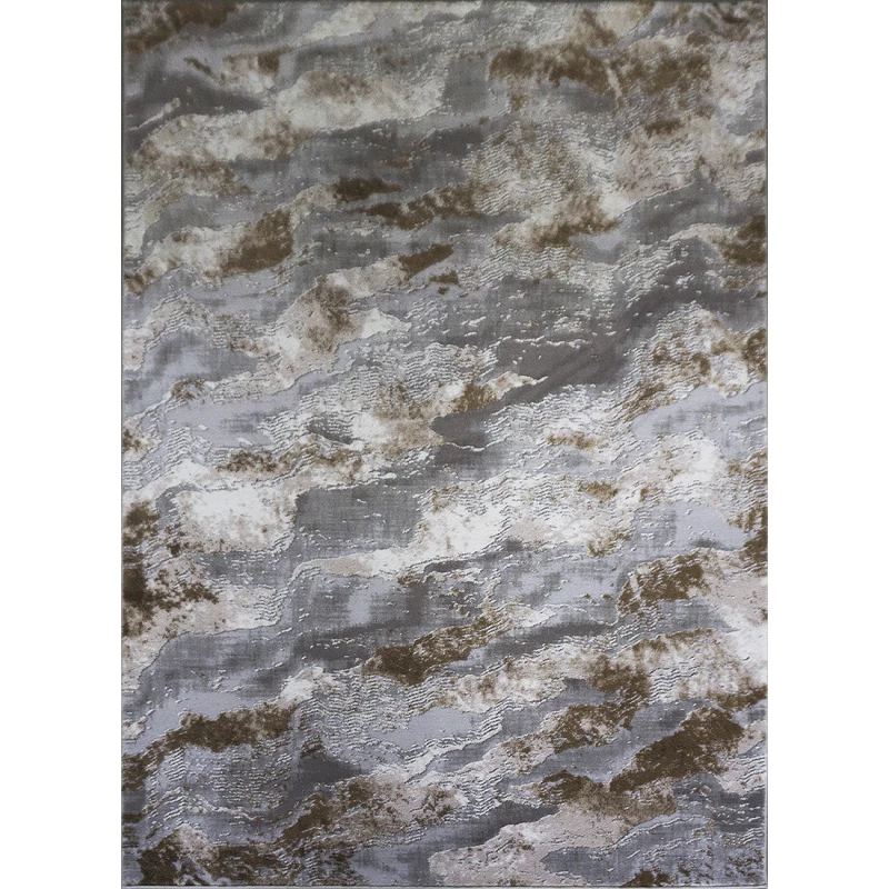 Rechteckiger Teppich 60x100 COVINA 1 - beige / grau