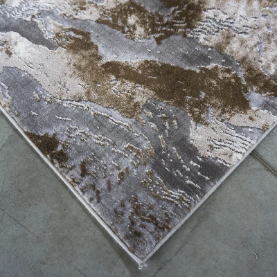Rechteckiger Stückteppich 80x150 COVINA 1 - beige / grau