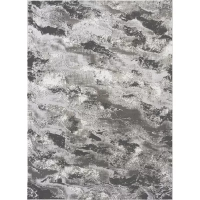 Rechteckiger Teppich 200x290 COVINA 1 - weiß / grau