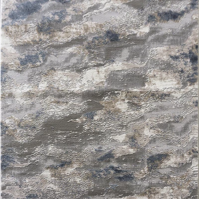 Rechteckiger Stückteppich 140x190 COVINA 1 - weiß / grau / blau