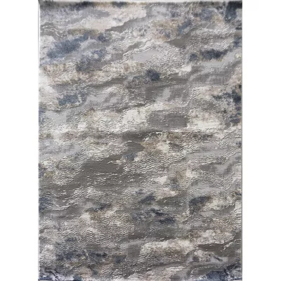 Rechteckiger Stückteppich 120x180 COVINA 1 - weiß / grau / blau