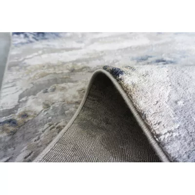 Rechteckiger Stückteppich 140x190 COVINA 1 - weiß / grau / blau