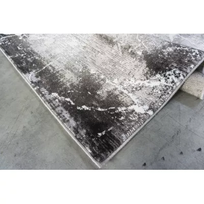 Rechteckiger Teppich 140x190 COVINA 2 - beige / grau