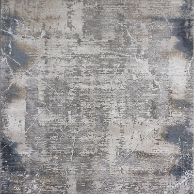Rechteckiger Teppich 60x100 COVINA 2 - blau / grau
