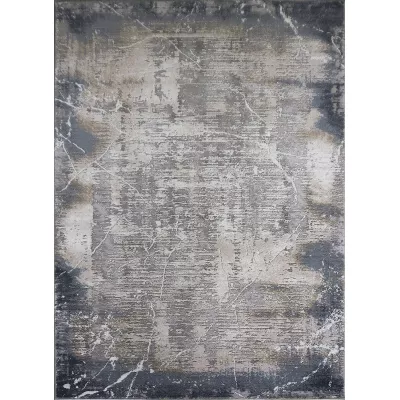 Rechteckiger Teppich 60x100 COVINA 2 - blau / grau