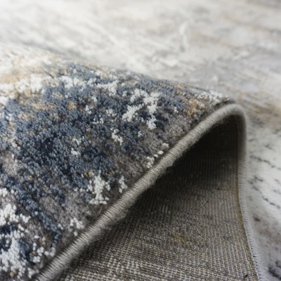 Rechteckiger Teppich 60x100 COVINA 2 - blau / grau