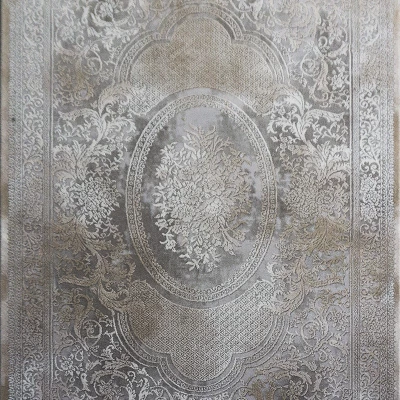 Rechteckiger Stückteppich 140x190 COVINA 3 - beige / grau