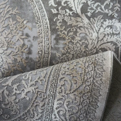 Rechteckiger Stückteppich 140x190 COVINA 3 - beige / grau