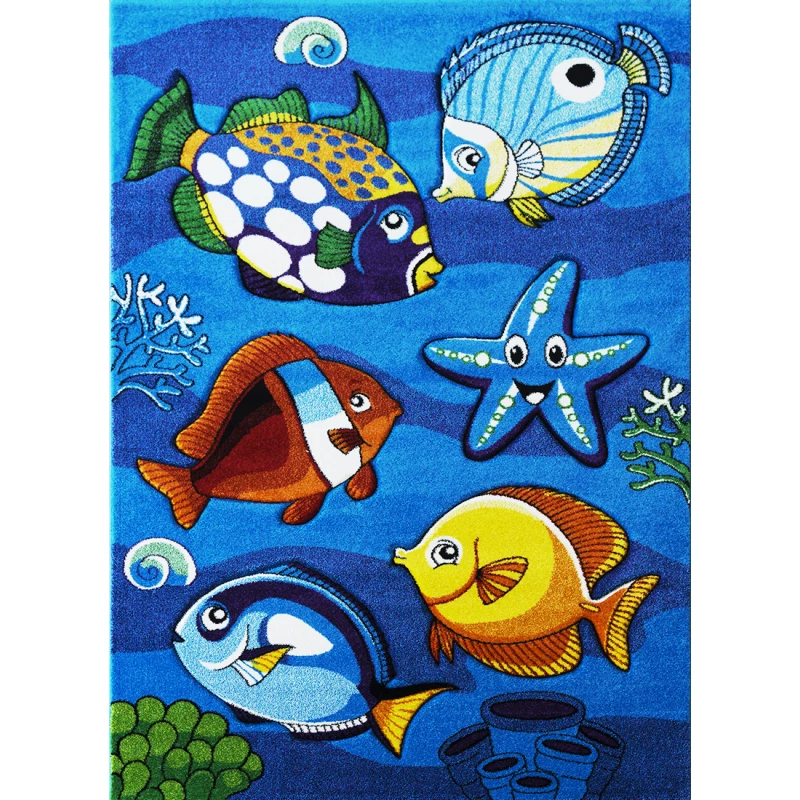 Kinderzimmerteppich 120x180 DORRIS 2 - blau