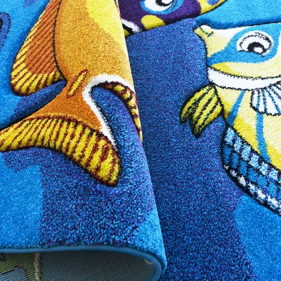 Kinderzimmerteppich 120x180 DORRIS 2 - blau