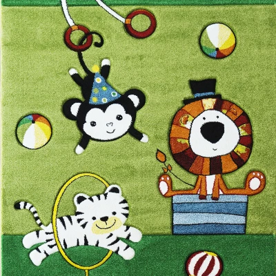 Kinderzimmerteppich 140x190 DORRIS 4 - grün