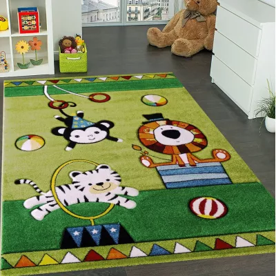 Kinderzimmerteppich 120x180 DORRIS 4 - grün
