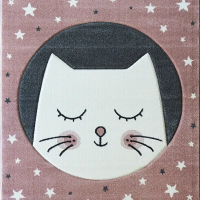 Kinderteppich 140x190 DORRIS 6 - rosa