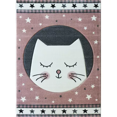 Kinderteppich 140x190 DORRIS 6 - rosa