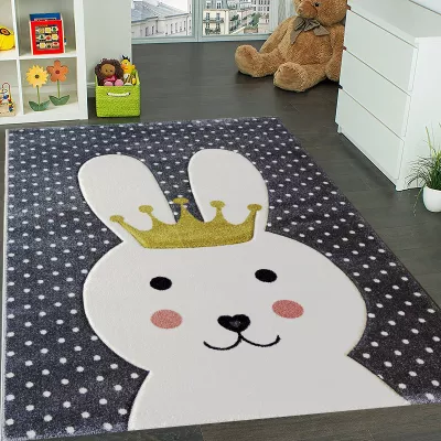 Kinderteppich 140x190 DORRIS 7 - grau