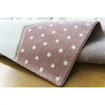 Kinderteppich 120x180 DORRIS 7 - rosa
