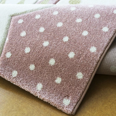 Kinderteppich 140x190 DORRIS 7 - rosa