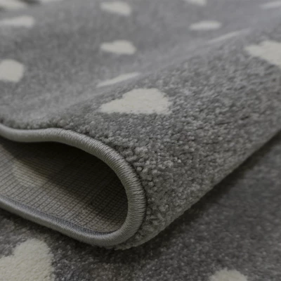 Kinderzimmer Teppich 120x180 DORRIS 8 - grau