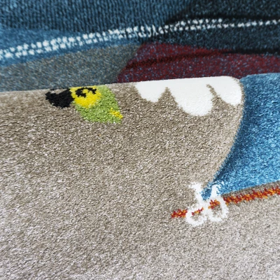 Kinderteppich 160x230 DORRIS 9 - blau/beige