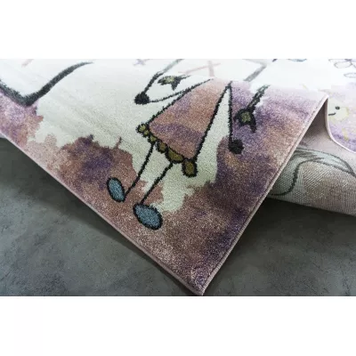 Kinderteppich 160x230 DORRIS 11 - rosa