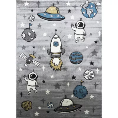 Kinderzimmer Teppich 160x230 DORRIS 12 - grau