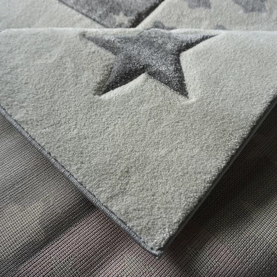 Kinderzimmer Teppich 120x180 DORRIS 13 - grau/rosa