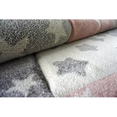 Kinderzimmer Teppich 160x230 DORRIS 13 - grau/rosa