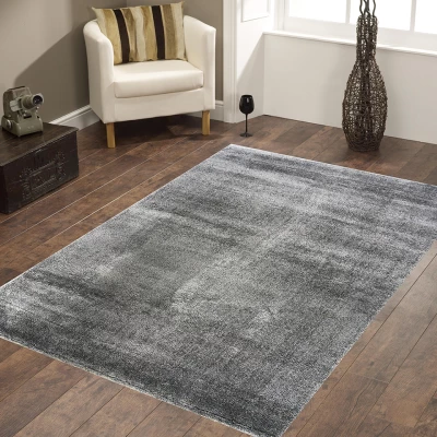 Moderner Stückteppich 60x100 COALINGA 1 - dunkelgrau