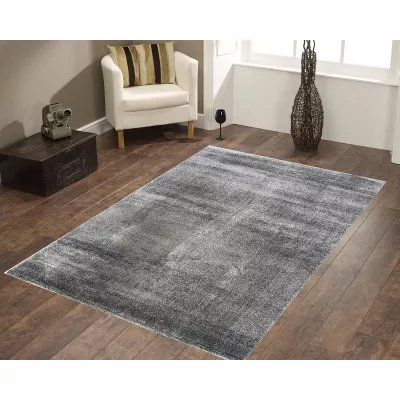 Moderner Stückteppich 60x100 COALINGA 1 - dunkelgrau