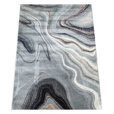 Rechteckiger Teppich 200x290 COALINGA 2 - grau / weiß