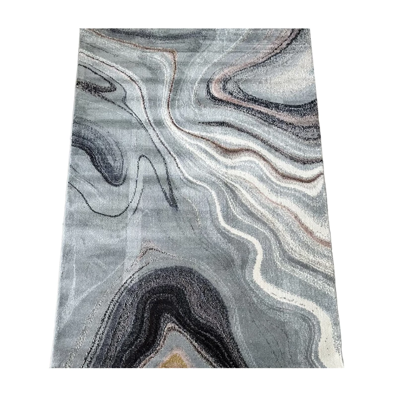 Rechteckiger Teppich 200x290 COALINGA 2 - grau / weiß