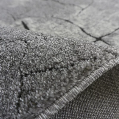 Rechteckiger Teppich 300x400 BRAWLEY 8 - grau/weiß
