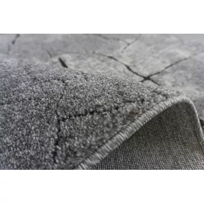 Rechteckiger Teppich 300x500 BRAWLEY 8 - grau/weiß