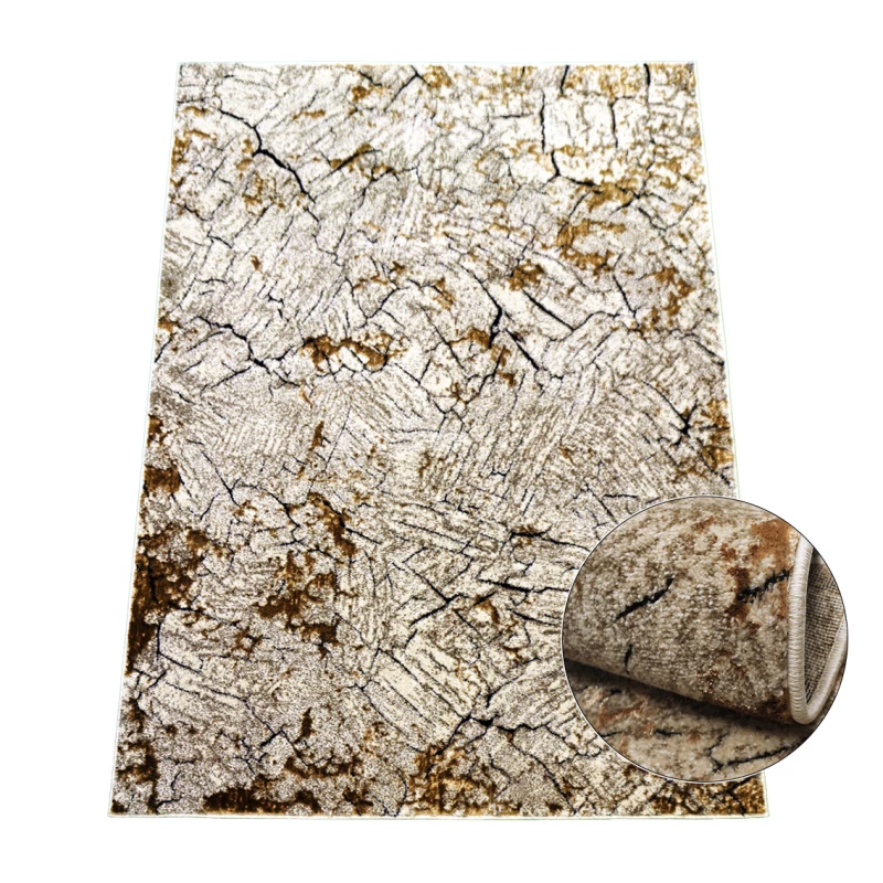 Stück Teppich mit abstraktem Muster 200x290 BRAWLEY 1 - beige / braun