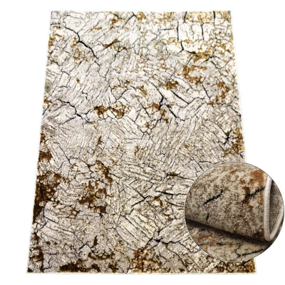 Stück Teppich mit abstraktem Muster 160x220 BRAWLEY 1 - beige / braun