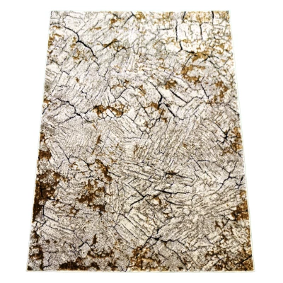 Stück Teppich mit abstraktem Muster 60x100 BRAWLEY 1 - beige / braun