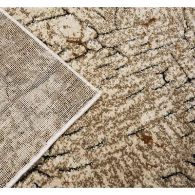 Stück Teppich mit abstraktem Muster 200x290 BRAWLEY 1 - beige / braun