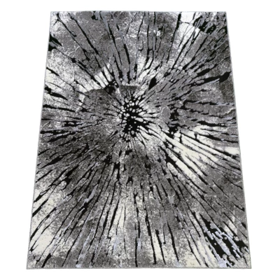 Stück Teppich mit abstraktem Muster 200x290 BRAWLEY 2 - grau / weiß