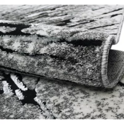 Stück Teppich mit abstraktem Muster 120x180 BRAWLEY 2 - grau / weiß