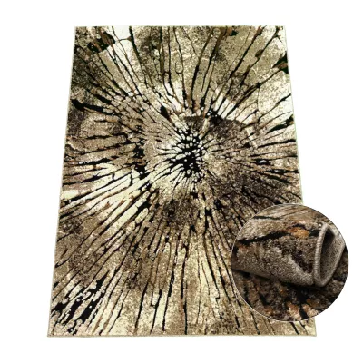 Stück Teppich mit abstraktem Muster 180x260 BRAWLEY 2 - beige / braun