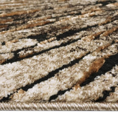 Stück Teppich mit abstraktem Muster 200x290 BRAWLEY 2 - beige / braun
