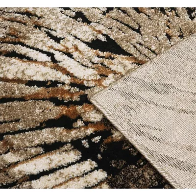 Stück Teppich mit abstraktem Muster 60x100 BRAWLEY 2 - beige / braun