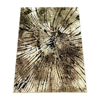 Stück Teppich mit abstraktem Muster 120x180 BRAWLEY 2 - beige / braun