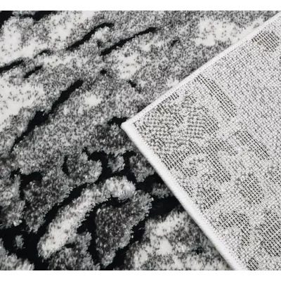 Rechteckiger Teppich 60x100 BRAWLEY 3 - grau / weiß