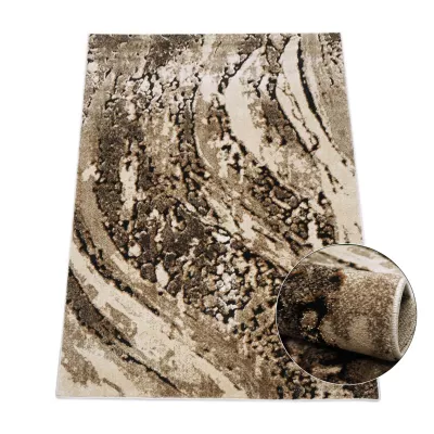 Rechteckiger Teppich 160x220 BRAWLEY 3 - beige / braun