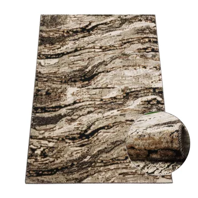 Rechteckiger Teppich 60x100 BRAWLEY 4 - beige / braun