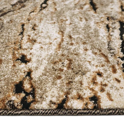 Rechteckiger Teppich 60x100 BRAWLEY 4 - beige / braun