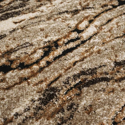 Rechteckiger Teppich 60x100 BRAWLEY 4 - beige / braun