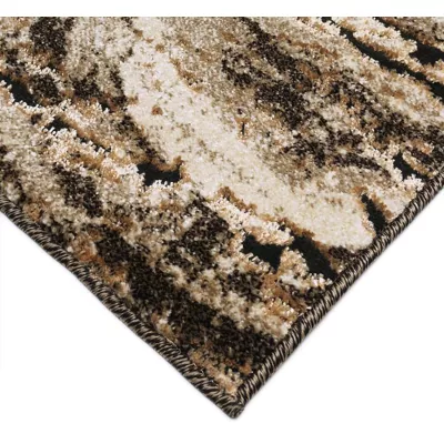 Rechteckiger Teppich 60x100 BRAWLEY 4 - beige / braun